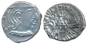 Western Kshatrapas, Svami Rudrasena IV, son of Svami Simhasena, (385-387 AD), as Mahakshat