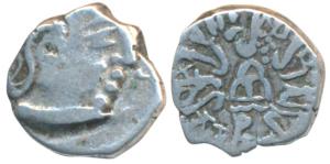 Western Kshatrapas, Svami Satyasimha (?), son of Svami Rudrasena III, (378-385 AD), as Mah