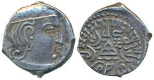 Western Kshatrapas, Svami Rudrasimha III, son of Svami Satyasimha, (385-415 AD), as Mahaks
