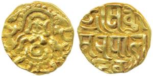 Yadavas of Tribhuvanagiri (Bayana), Kumara Pala (1196 AD), Gold 4 ½ Masha or Dinara, 4g, o