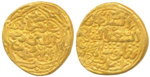 Muhammad Shah III bin Tughluq, Gold Tanka, 10.98g, mintless variety, fi zaman, al-sa’id ty