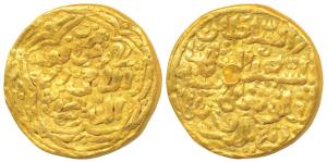 Muhammad Shah III bin Tughluq, Gold Tanka, 10.98g, mintless variety, fi zaman, al-sa’id ty