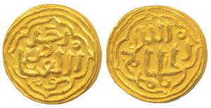 Muhammad bin Tughluq III, Gold Tanka, 10.91g, in the name of the Caliph al-Hakim II, calip