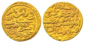Firuz Shah Tughluq (AH 752-790, 1351-1388 AD), Gold Dinar, 11g, Hazrat Delhi Mint, obv. As
