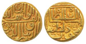 Nasir al-Din Mahmud Shah III (AH 944-961, 1537-1553 AD), Gold Tanka, 11.95g, rev. Mahmud b