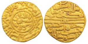 Hasan Shah (AH 876-889, 1472-1484 AD), Gold Tanka, 11.18g, Kashmir Mint, with legend Nagin