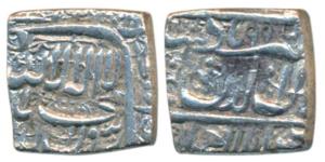 Akbar, Silver Rupee, 10.91g, Dar-ul-Sultanate Ahmadabad Mint, AH 996, Kalima type, (KM 82.