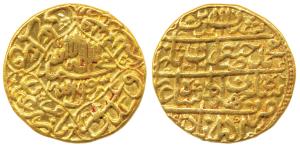 Shah Jahan, Gold Mohur, 10.81g, Akbarabad Mint, AH (10)43/6, Kalima within quatrefoil on o