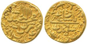 Shah Jahan, Gold Mohur, 10.92g, Daulatabad Mint, AH 1[0]63/27, two different regnal years,