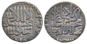 Akbar, Silver Rupee, 11.31g, Ahmedabad Mint, AH 986, Kalima type, (KM 80.2). Very Fine+. E