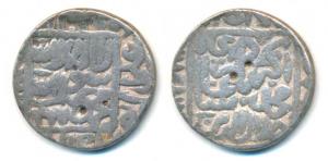 Akbar, Silver Rupee, 11.13g, Kalpi Mint, AH 967, Kalima type, legend within square area (K