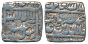 Akbar, Silver Rupee, 11.77g, Dar us-Sultanate Lahore Mint, AH 988, Kalima type, (KM 82.5).