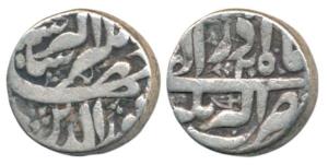 Jahangir, Silver Rupee, 10.8g, Akbarnagar Mint, Month Azar, RY 20, Katar or dagger symbol 
