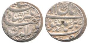 Jahangir, Silver Rupee, 11.37g, Burhanpur Mint, Month Aban, RY 25 (KM 145.5). Very Fine+.