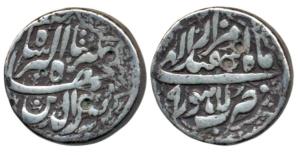 Jahangir, Silver Rupee, 11.23g, Lahore Mint, Month Isfandarmuz, RY 9, ornamental border (K