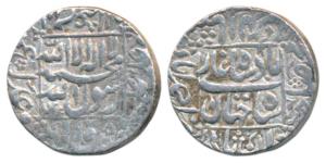 Shah Jahan, Silver Rupee, 11.46g, Ahmedabad Mint, AH 1044/8, legend within square area (KM