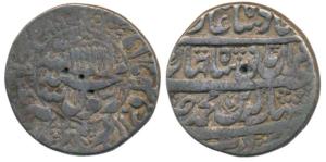 Shah Jahan, Silver Rupee, 10.9g, Delhi Mint, AH 1040/4, Kalima within circle on obv. (KM 2