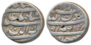 Shah Jahan, Silver Rupee, 11.34g, Tatta Mint, Month Bahman, AH 1061/23 (KM 224.18). Very F