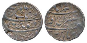 Aurangzeb, Silver Rupee, 11.35g, Mustaqir al-Khilafat Akbarabad Mint, AH (11)01, RY 34 (KM