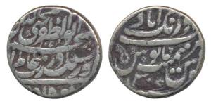 Aurangzeb, Silver Rupee, 10.64g, Aurangabad Mint, AH 107X/3, Muhiuddin type, near complete