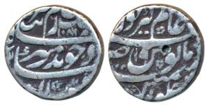 Aurangzeb, Silver Rupee, 11.35g, Alamgirpur Mint, AH 1086/19, complete mint name at top (K