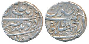 Aurangzeb, Silver Rupee, 11.45g, Dar-ul-Jihad Hyderabad Mint, AH 1115/47 (KM 300.31). Very