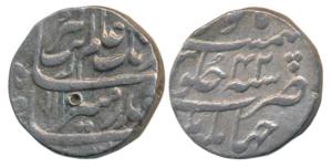 Aurangzeb, Silver Rupee, 11.58g, Jahangirnagar Mint, AH 111X/42, near complete mint name a