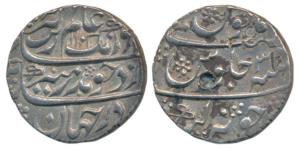 Aurangzeb, Silver Rupee, 11.48g, Junagadh Mint, AH 1102/34, legend in three lines, complet