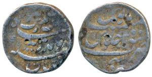 Aurangzeb, Silver Rupee, 11.48g, Kanji Mint, AH 1106/39 (KM 300.46). Fine+. Ex Wodak colle
