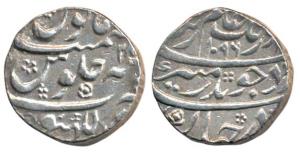 Aurangzeb, Silver Rupee, 11.27g, Lucknow Mint, AH 1096/2X, complete mint name at bottom on