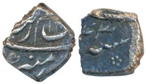 Aurangzeb, Silver 1/10 Rupee, 1.13g, No Mint, AH 110X/43, this denomination unlisted in KM