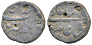 Shah Alam Bahadur, Silver Rupee, 11.45g, Alamgirpur Mint, AH 1119/Ahd, complete mint name 