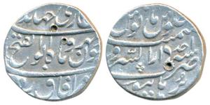 Jahandar Shah, Silver Rupee, 11.4g, Dar-ul-Sarur Burhanpur Mint, RY Ahd (KM 363.9). Very F