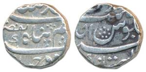 Ahmed Shah Bahadur (AH 1161-1167, 1748-1754 AD), Silver Rupee, 11.46g, Imtiazgarh Mint, ru