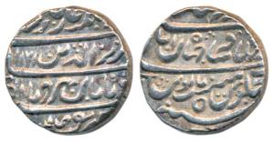 Alamgir II, Silver Rupee, 11.35g, Dar-ul-Khilafat Shahjahanabad Mint, AH 1171/5, Meh chu T