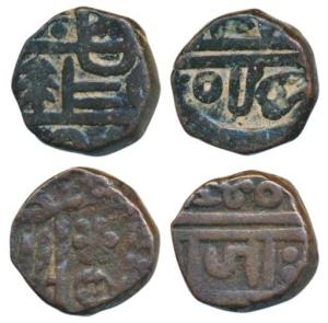 Poona Mint, Copper Shivarai Paisa (2), transitional issue of the EIC, in the name of Chhat