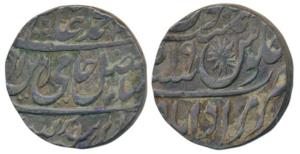 Muradabad Mint, Silver Rupee, in the name of Shah Alam II, AH (11)91/19 (KM 106.1). Very F
