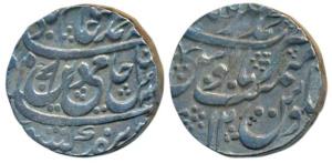 Muhammadnagar Tanda Mint, Silver Rupee, 11.3g, in the name of Shah Alam II, RY 12, pataka 