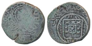 Goa, Joao, Silver Rupia, 10.80g, diademed head to right on obv., crowned arms on rev. (KM 