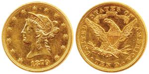 United States of America, Gold $10, 16.71g, Liberty head on obv., Motto ’IN GOD WE TRUST’ 