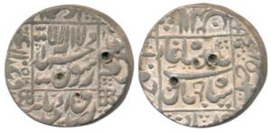Shah Jahan (AH 1037-1068, 1628-1658 AD), Silver Rupee, 11.38g, Junagadh Mint, AH 1054, leg