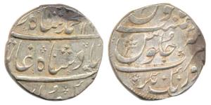 Muhammad Shah (AH 1131-1161, AD 1719-1748), Silver Rupee, Aurangnagar Mint, AH 116x/3x, co