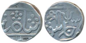 Baija Bai (AH 1243-1249, 1827-1833 AD), Silver Rupee, 10.85g, Lashkar Mint, in the name of