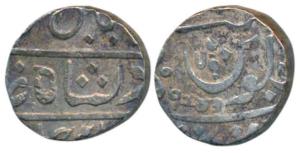Muhiabad urf Poona Mint, Silver Rupee, 11.18g, transitional issue of the EIC, Ankushi type