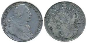 Germany, Bavaria, Maximilian III Josef, Silver Thaler, Munich Mint, 1774 (KM 234.1). Very 