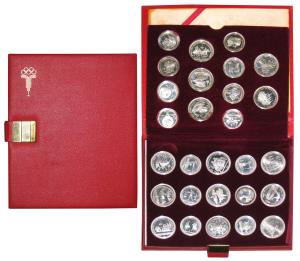Russia, Silver 5 Roubles (14), 16.67g, 10 Roubles (14), 33.3g, 1980, 22nd Moscow Olympics,