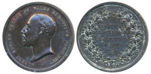 Colonial and Indian Exhibition, London 1886, Copper Medal, 76.31g, obv. bust of Albert Edw