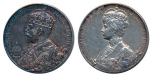 George V Coronation Medal 1911, Silver, 12.25g, obv. crowned bust of George V, rev. crowne