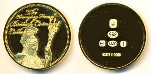 The changing Face of Britain’s coinage, Silver Medal, 28.28g, portrait of Britannia. Purit
