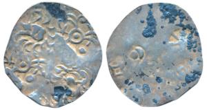 Archaic Punch Marked Coinage, attributed to Kashi Janapada (c. 525-465 BC), Silver Karshap